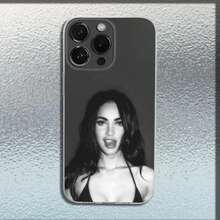 Funda de Teléfono Actriz M-Megan Fox para 16, 15, 14, 13, 12, 11 Plus, Pro, Max, Mini Cubierta Transparente Suave - Z3 - Ver 4
