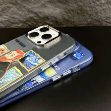 Funda adecuada para Apple 15 Pro Max, nueva funda para iPhone 14, sensación de alta gama, 13 Pro, láser 16, pintura al óleo de Van Gogh - Negro - Ver 5