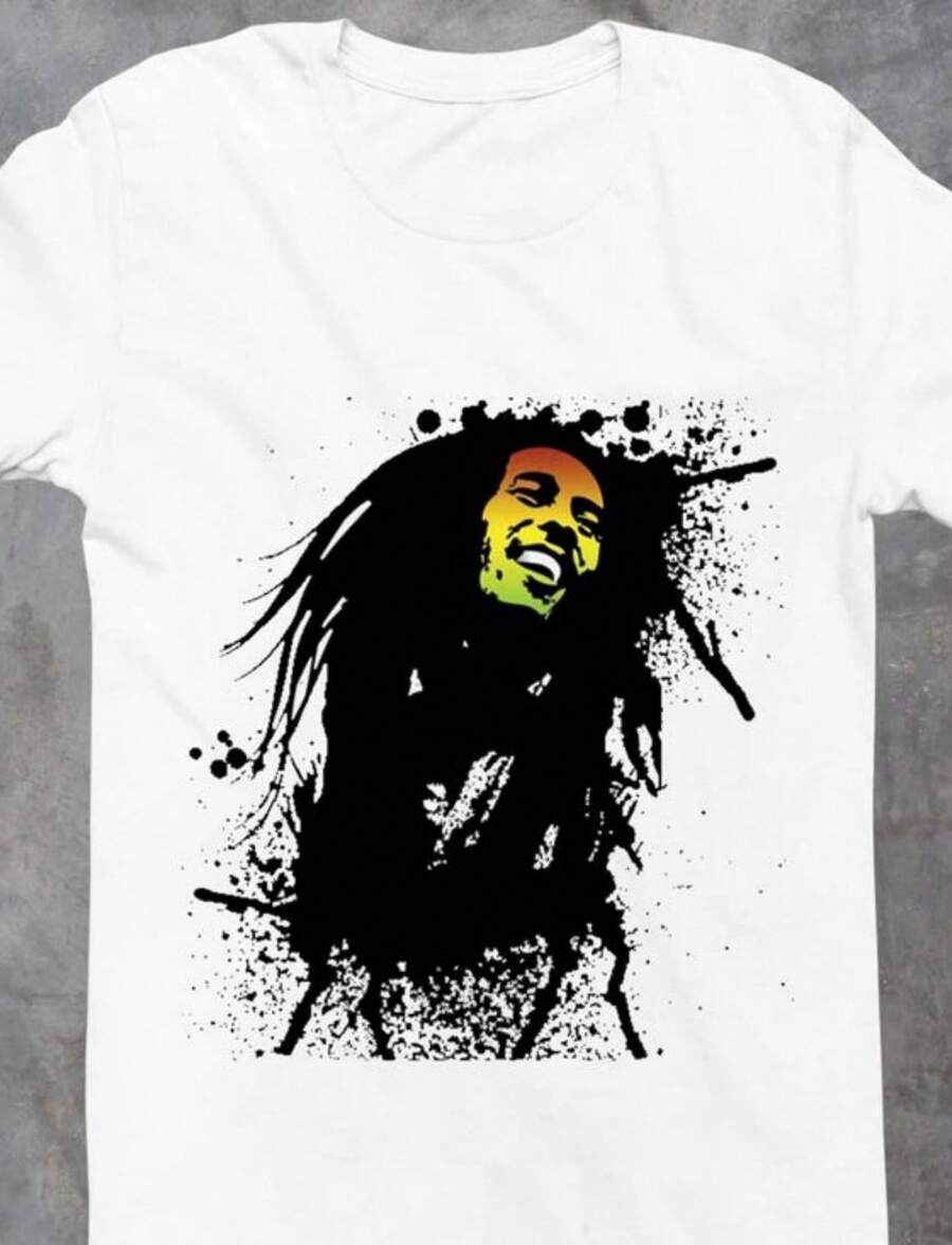 Bob Marley Woman T-Shirt, _ Men T-Shirt _ Woman Racerback _ Sweatshirt _ Hoodie.Jpg - 白色 - 查看 1