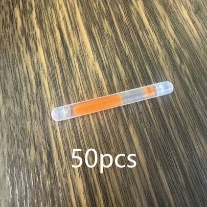 50支装荧光棒 - 多色聚丙烯4英寸荧光棒，可用作钓鱼浮标，适用于夜间娱乐、派对装饰、婚礼、生日和乔迁庆祝活动
