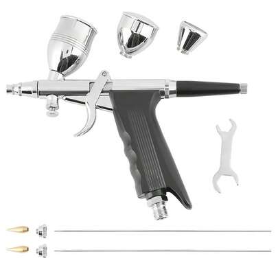 Sprayer HVLP Spray Gun With Three Nozzles And Multiple Cups For Automotive Leather And Detailed Painting Projects