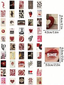 50PCS Y2K Style Women Posters Stickers Funny Cartoon Decals For Guitar Skateboard Fridge Laptop Motorcycle Travel Classic Toy Cool Decals Waterproof PVC Sticker - 彩色 - 查看 6