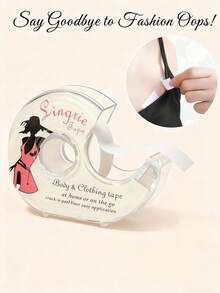 1roll 16mm*5m Of Waterproof Double-Sided Tape, Strong Fixing All Day Long, Transparent Invisible Design, Transparent, Suitable For Fixing The Chest And Clothing On The Neckline To Prevent Exposure