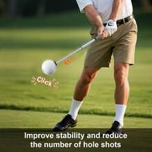Pro - Level Retractable Swing Trainer - Right - Handed Click Stick Grip Trainer Practice Pre - Round Warm - Training Aid - 最初的 - 查看 6
