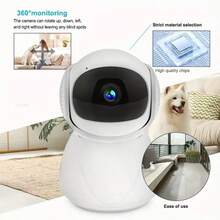 1pc 2MP Super HD Smart Camera, Supports 2.4G WiFi Connection, HD Infrared Night Vision, Two-Way Audio, 360° Rotation Monitoring, Motion Detection, APP Control, Real-Time Viewing Anytime - Suitable For Home Security, Babies, Elders And Pets, A Reliable Home Security Device. - White - View 9