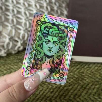 Nhãn dán hình phụ nữ ba chiều, Nhãn dán Tarot, Nhãn dán ủng hộ phụ nữ, Nhãn dán Medusa, Lựa chọn chuyên nghiệp, Nhãn dán chai nước, Máy tính xách tay, Sức mạnh của phụ nữ