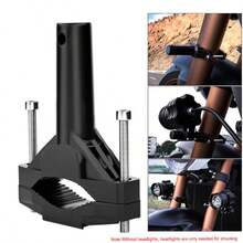1 pieza Soporte de faro de motocicleta de aleación de aluminio multifuncional, adecuado para ATV, etc. - Antioxidante, con kit de instalación fácil - Negro - Ver 7