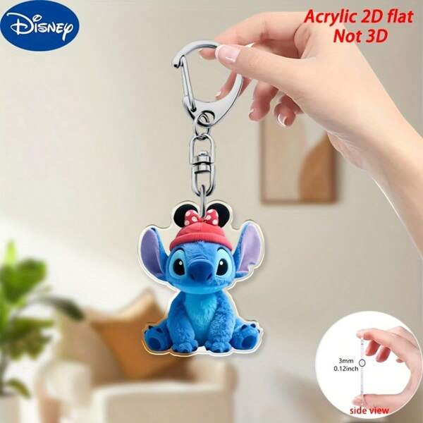 Chaveiro Acrílico Temático Disney Steve e Minnie - Pingente Criativo de Desenho Animado do Steve, Cores Mistas, Chave de Carro Durável, Mochila, Bolsa - Natal, Ação de Graças, Halloween, Acessórios Disney, Encantos de Bolsa, Acessórios Lúdicos, Cores Vibrantes, Chaveiro Feminino 2D Plano, Pingente, Chaveiro, Chaveiro, Chaveiro Fofo