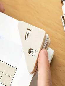 5 Stücke multifunktionales Büro Dreieck Bücherregal - rutschfester Kunststoff Aktenhalter, strapazierfähiges Kunststoffmaterial geeignet für Schreibtisch oder Regalaufbewahrung