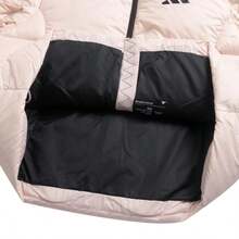 Adidas 80% Down Filled Lightweight Fitness Jacket For Women - Light Pink/black - View 9