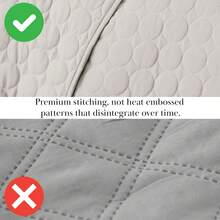 Full/Queen Quilt Bedding Set, Microfiber Quilts Queen Size, Coverlet, Stain & Pet Hair Resistant Bedding, Full Size Bedspread With 2 Pillow Shams, Bone, 2025 - 26 - 骨環針法 - 查看 4