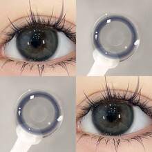 JeweLens 1 Pair , Natural Gray Cosmetic Lenses - Dusty Blue - View 6