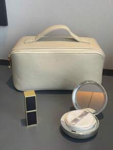 Large Capacity Luxury Portable Makeup Bag, Women's Travel Toiletry Organizer Gift