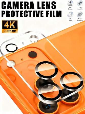 1片装相机镜头保护膜，兼容苹果手机，防水防震防摔防刮防指纹全覆盖