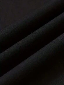 Camiseta de manga corta holgada con estampado de moda para hombres GRDR |   Diseño exquisito |   Esencial de verano |   Fácil de combinar, mostrando tu estilo - Negro - Ver 4
