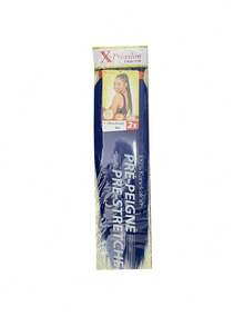 X Pression Pre Peigne Blue 1x2, x-pression Extensión De Cabello Sintético. ¡envío En 24/48hs! - Multicolor - Ver 2