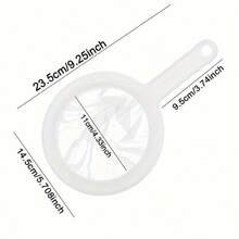 1pc Household Soybean Milk Filter Screen, Superfine Juice Filter Screen, Residue Separation Kitchen Drain Spoon, Filter Spoon - The More The Mesh, The Finer The Filter - White - View 12