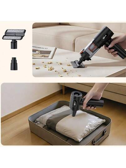 SUITU Portable Car Stofzuiger Cleaner, held Vacuum/Blower, Three Speed Adjustable Electric Dust Remover/Car Vacuum, Keyboard Pet Hair Home Tapijt More. The Perfect Friends.2000mAh view 6