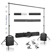 2.6x3M/8.5x10ft Soporte de Fondo para Estudio de Fotografía y Video, Sistema de Soporte de Fondo Telescópico Ajustable con Bolsa de Transporte - Bolsa de  flexible - Ver 10