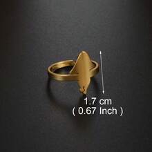 1 قطعة خاتم جزر الكناري الإسبانية / لا بالما / لا جومرا / تينيريفي / فويرتيفنتورا / جران كناري / لانزاروتي / مايوركا من الفولاذ المقاوم للصدأ