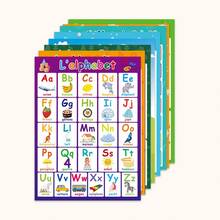 Animal, Food, Fruit, Transportation, Learning Themed Poster, French & English Learning Flashcards