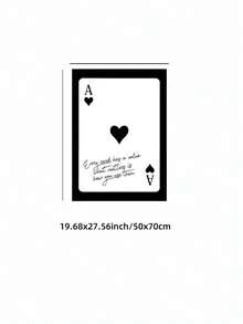 مجموعة طباعة فنية ثلاثية القطع بدون إطار، أسود وأبيض، مجموعة ملصقات بطاقات البوكر الأس البرونزي، ديكور جداري بطابع Y2K، هدية عيد الحب بموضوع بطاقات اللعب، ملصق مبسط لغرفة النوم وغرفة المعيشة - متعدد الألوان - مشاهدة 21
