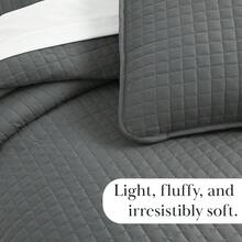 Full/Queen Quilt Bedding Set, Microfiber Quilts Queen Size, Coverlet, Stain & Pet Hair Resistant Bedding, Full Size Bedspread With 2 Pillow Shams, Bone, 2025 - 21 - Slate Grey - 查看 7