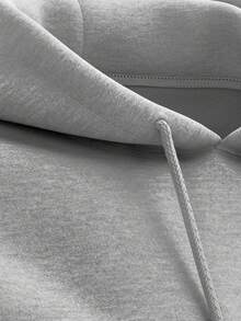 Kit Of 2 Hooded Sweatshirts, Casual Basic Style, Unisex Winter Set - - Gray/White - View 2