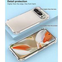 2 Pixel Air Cushion Shock-Proof Transparent Phone Case, Compatible With IPhone 10/10Pro/ Pro XL, Phone Protective Cover, Phone Case, Shock-Proof Phone Case, Transparent Phone Case - Transparent Air Cushion - View 4