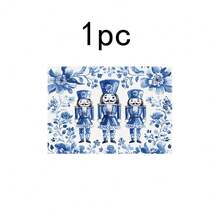 1 set/4 buc/6 buc Covorașe de masă cu model vintage de spărgător de nuci de Crăciun, Covorașe dreptunghiulare din poliester, lavabile la mașină, Protecții de masă, Covorașe termoizolante, Decorațiuni de masă pentru restaurant, Articole pentru petreceri, Decorațiuni de Crăciun, Pot fi oferite cadou - Multicolor - Vizualizare 12