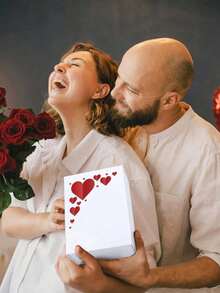 3 مجموعة صندوق هدايا فاخر، إغلاق مغناطيسي، زخرفة شريط. مثالي لهدايا العرسان والزفاف والعيد الميلاد وعيد الهالوين (أبيض) - أبيض - مشاهدة 2