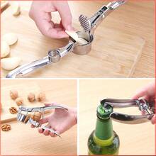 Premium Exquisite Stainless Steel Garlic Press - Manual Design, Easily Crush Garlic And Ginger, Durable And Sturdy, Suitable For Daily Home Kitchen Quick Cooking, Easy To Clean Without Electricity, Ergonomic Handle Enhances Comfort
