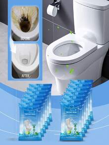 jakehoe Polvo de limpieza para inodoro, fórmula de limpieza profunda, agente de descalcificación y descontaminación, mantiene la higiene del baño duradera. Polvo de limpieza de inodoro espumoso, quitamanchas de inodoro para el hogar, limpiador de inodoro para manchas resistentes y sarro