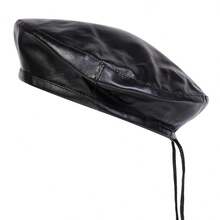 1pc Women's Solid Color Beret Hat, Fashionable Newsboy Cap, Outdoor Casual Peaked Cap Suitable For Autumn/Winter, Street, Business, Party