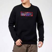 Adidas Men's Thickened Loose Fit Crew Neck Pullover Fleece Sweatshirt - Black - View 1