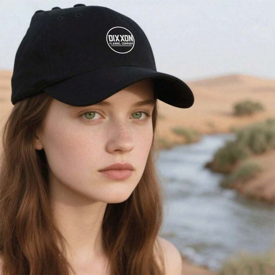 Dixxon Flannel Adjustable Cap Breathable Vintage-Washed Premium Polyester College League Cap - màu đen - Xem 1