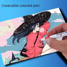 طقم فرش فنان 24/36 لون مع حقيبة تخزين - أقلام تلوين مائية زيتية، قابلة للمزج وثابتة ضد الاحتراق، هدية مثالية لهواة الرسم ومناسبات الأعياد - متعدد الألوان - مشاهدة 5