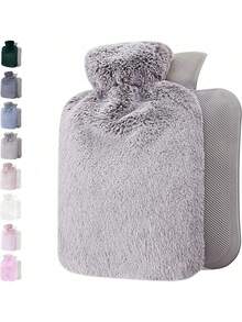 1 个粉色加厚冬季毛绒，冷热治疗袋，圣诞礼物 - 彩色 - 查看 7