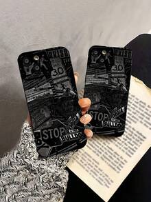 ¡Qué divertidos letreros de calles! Funda para teléfono compatible con Samsung,  17,  16 Pro Max,  15 Pro Max,  13 y  12. Fabricada en TPU, ofrece protección contra golpes y caídas. Un regalo ideal para familiares, amigos, novios, Día de Muertos y Halloween. - Negro - Ver 4