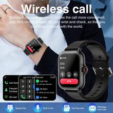 男女通用智能手表，具备通知、音乐播放和通话功能
