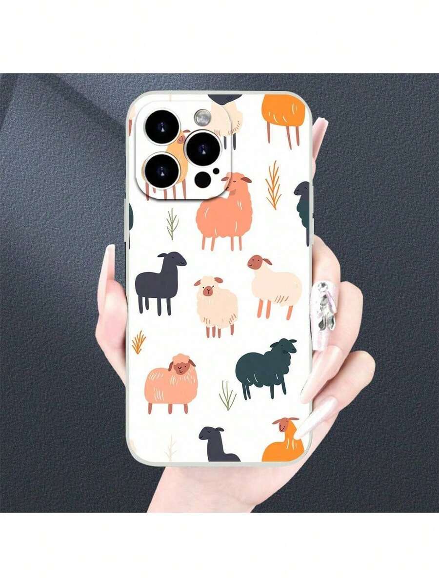 One Sheep Hands Case Unit In White TPU For Models From 11 To 16 Pro MaxPlus, Guaranteed - Multicolor - View 1