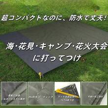 レジャーシート 防水 ピクニックマット 大判 140x200cm 3～6人用 折り畳み コンパクト 洗える 座布団 防湿 屋外 キャンプ 花見 運動会 ビーチシート 四季適用 簡単収納 持ち運び便利 室内用可 (140×200CM) - イニシャル - チェックする 9