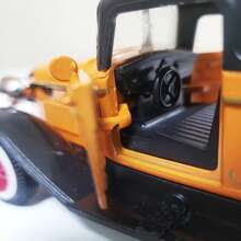 Miniature Retro Vintage Iron Car, 1:32 Scale, Collection - Orange - View 8
