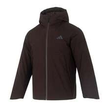 Adidas Men's Down Jacket TECH DOWN JKT, Minimalist Commuter Warm Soft Lightweight Fitness Sports Cotton Down KQ5504 - Dark Brown - View 2