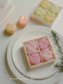 Ins Style 香氛蜡烛礼盒套装 - 包含 4 种不同香味，玻璃罐装大豆蜡无烟香氛蜡烛，女士蜡烛礼盒，持久留香大豆蜡香氛蜡烛，非常适合家居香氛、房间装饰、生日、感恩节以及赠送亲朋好友。 - 彩色 - 查看 2