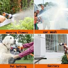 Heavy Duty Multifunctional Garden Sprinkler Spray Gun - Adjustable High Pressure Water Modes, Durable Plastic, Universal For Home Irrigation, Garden Watering & Car Wash, Essential Garden Tool