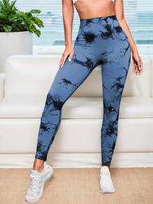 Women Leggings - Blue - View 2