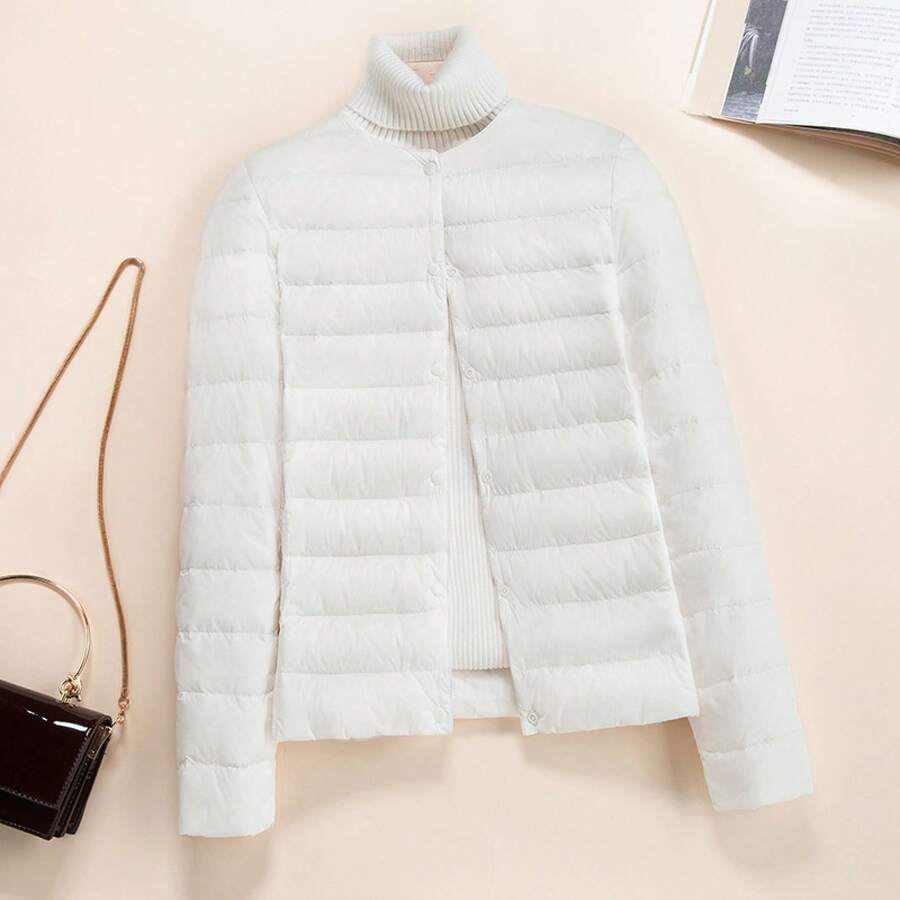 Women Sports Winter Coats - White - View 1