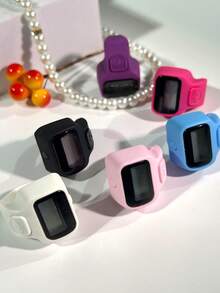 Contador de dedos electrónico LED mini, contador manual portátil de anillo - Multicolor - Ver 2