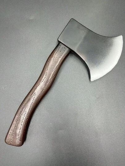 1件海盗斧玩具，万圣节玩具服装派对恶作剧道具海盗斧趣味装饰，角色扮演道具，节日服装道具，嘉年华道具